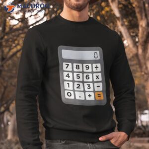 funny accountant halloween costume outfit math calculator shirt sweatshirt