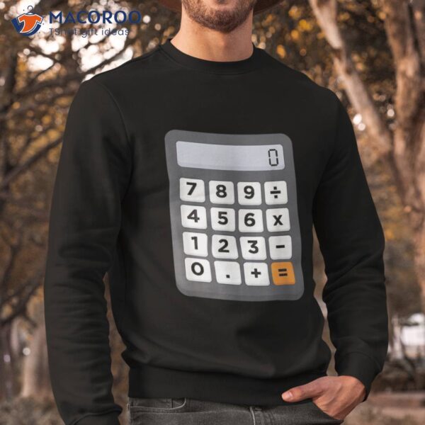 Funny Accountant Halloween Costume Outfit Math Calculator Shirt