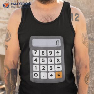 funny accountant halloween costume outfit math calculator shirt tank top