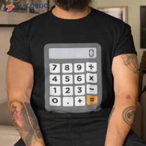 Funny Accountant Halloween Costume Outfit Math Calculator Shirt