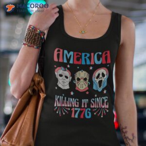 funny america killing it since 1776 horror 4th of july usa shirt tank top 4