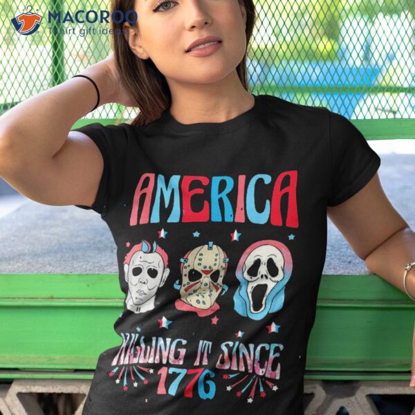 Funny America Killing It Since 1776 Horror 4th Of July Usa Shirt