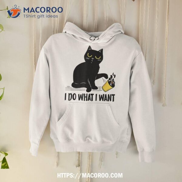 Halloween Funny Black Cat I Do What Want Lover Gifts Shirt