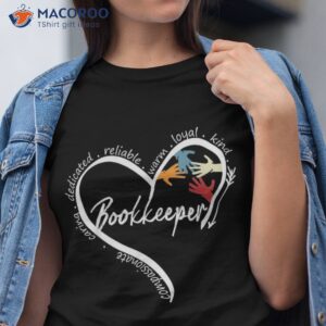 Funny Bookkeeper Graphic Tees Tops Back To School Art Shirt