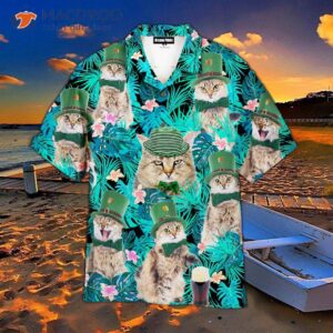 Funny Cat Happy Irish St. Patrick’s Day Hawaiian Shirts