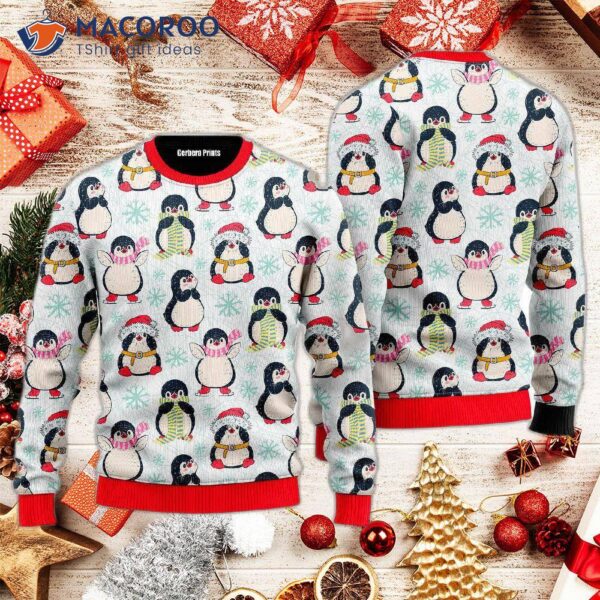 Funny Christmas Penguins’ Ugly Sweater