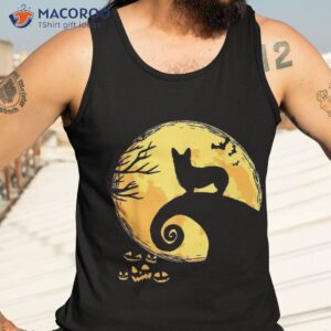 funny corgi and moon halloween costume shirt tank top 3