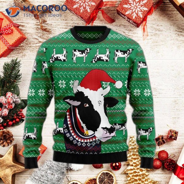 Funny Cow Ugly Christmas Sweater