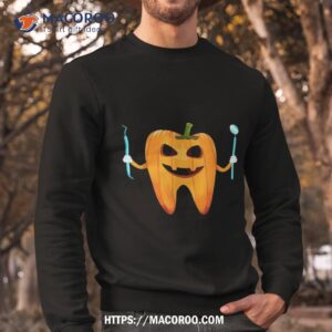 funny dental halloween tooth pumpkin dentist gift shirt halloween gifts for boyfriend sweatshirt