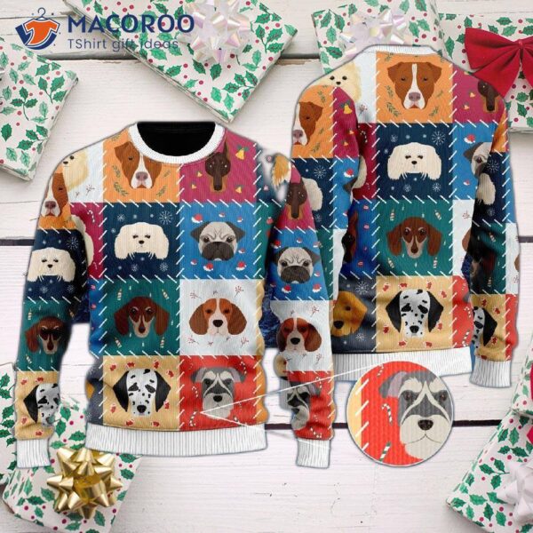 Funny Dog Face Ugly Christmas Sweater