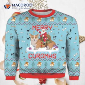 Funny Dog Merry Corgmas Ugly Christmas Sweater