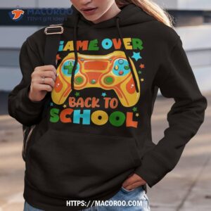 funny game over back to school on level up student shirt hoodie 3