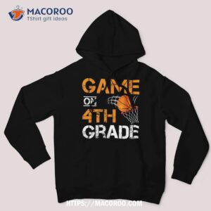 Funny Games On Fourth Grade Basketball First Day Of School Shirt