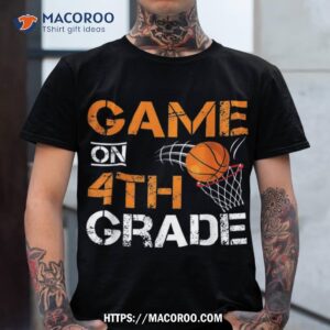 Funny Game On 2nd Grade Basketball First Day Of School Boys Shirt