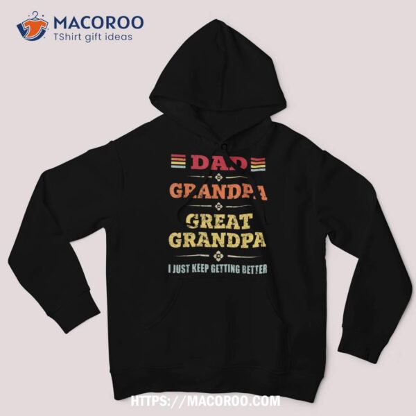 Funny Gift For Papa From Grandkids Dad Grandpa Great Grandpa Shirt