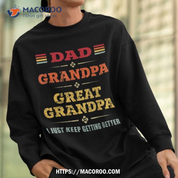 Funny Gift For Papa From Grandkids Dad Grandpa Great Grandpa Shirt