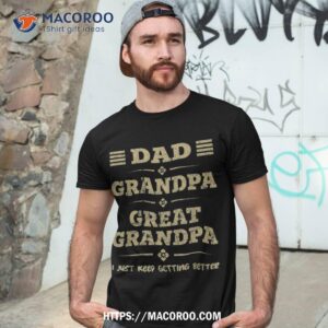 Funny Gift For Papa From Grandkids Dad Grandpa Great Grandpa Shirt