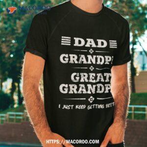 Funny Gift For Papa From Grandkids Dad Grandpa Great Grandpa Shirt