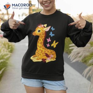 funny giraffe drawing forest ranger cool mom shirt sweatshirt