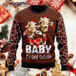 Funny Giraffe Ugly Christmas Sweater