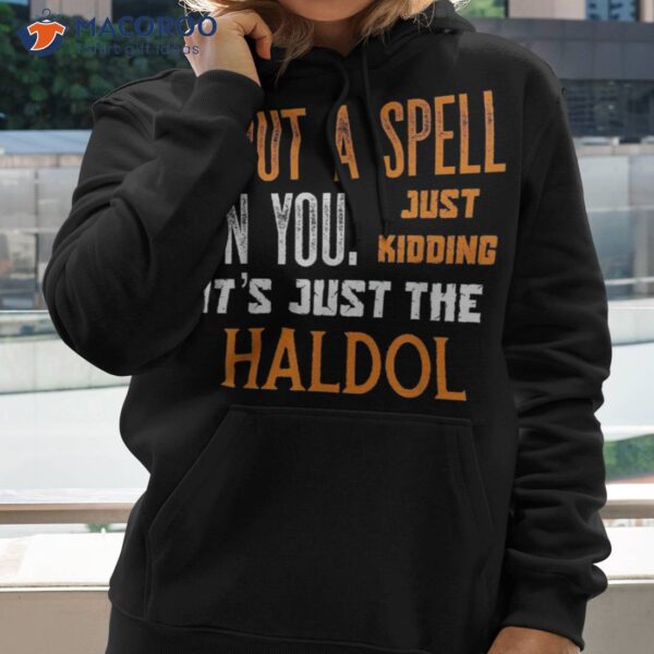 Funny Halloween Nurse Rn Medical Haldol Spell Er Icu Shirt