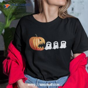 Halloween Pumpkin Scary Funny Motionlesses In White Shirt