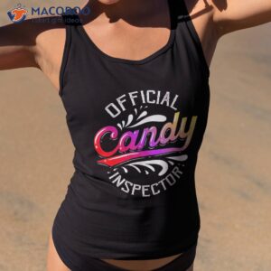 funny halloween retro vintage candy inspector costume shirt tank top 2
