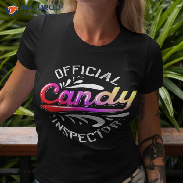 Funny Halloween Retro Vintage Candy Inspector Costume Shirt