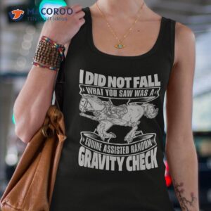 funny horse riding what you saw was a equine assisted shirt tank top 4