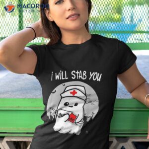 funny i will stab you nurse ghost halloween 2018 shirt tshirt 1
