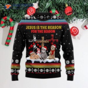 Funny “jesus Is The Reason For Season” Ugly Christmas Sweater