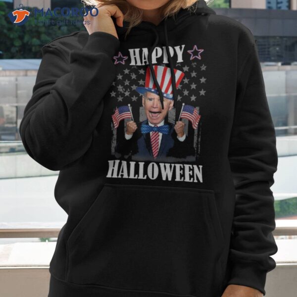 Funny Joe Biden Confused Happy Halloween For 4th Of July Shirt