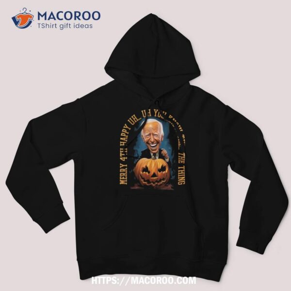 Funny Joe Biden Halloween Merry Happy 2023 Shirt, Halloween Gifts For Her