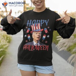 funny joe biden happy halloween confused 4th of july 2023 shirt sweatshirt 1