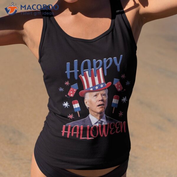 Funny Joe Biden Happy Halloween Confused 4th Of July 2023 Shirt