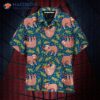 Funny Lazy Sloths On A Branch Seamless Hawaiian Shirts