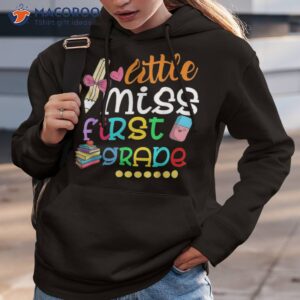 funny little miss first 1st grade back to school girls kids shirt hoodie 3