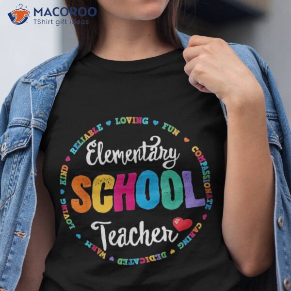 Funny Matching Eletary School Teacher Back To Shirt