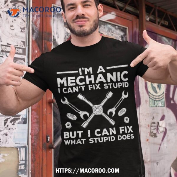 Funny Mechanic For Dad Car Auto Diesel Automobile Garage Shirt