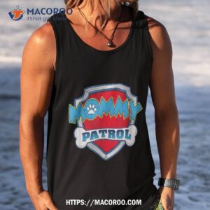 funny mommy patrol dog mom dad for shirt tank top