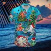 Funny Octopus Pattern Blue Hawaiian Christmas Shirts