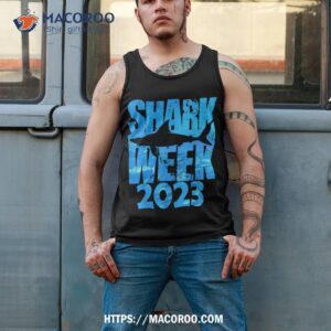 funny shark 2023 week passion shark ocean animal sea shirt tank top 2