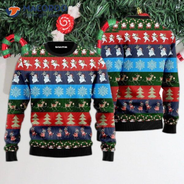 Funny Striped Ugly Christmas Sweater Pattern