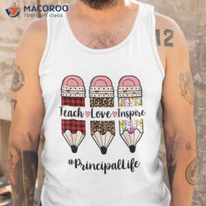 funny teach love inspire principal life back to school shirt tank top