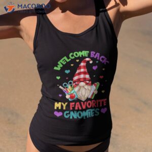 funny teacher gnome tee cute welcome back to school shirt tank top 2