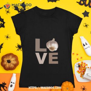 Funny Vampire Love Sign Novelty Garlic Lover Shirt