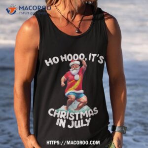 funny vintage retro summer vacation it s christmas in july shirt tank top