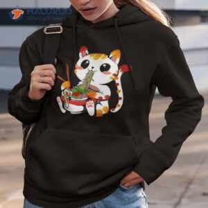 Furia Hiswattson Kawaii Japanese Orange Cat Ramen Shirt