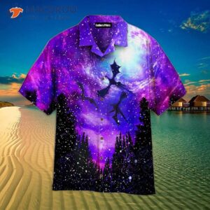 galaxy dragon hawaiian shirts in the forest 0