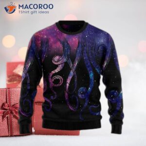 Galaxy Octopus Ugly Christmas Sweater